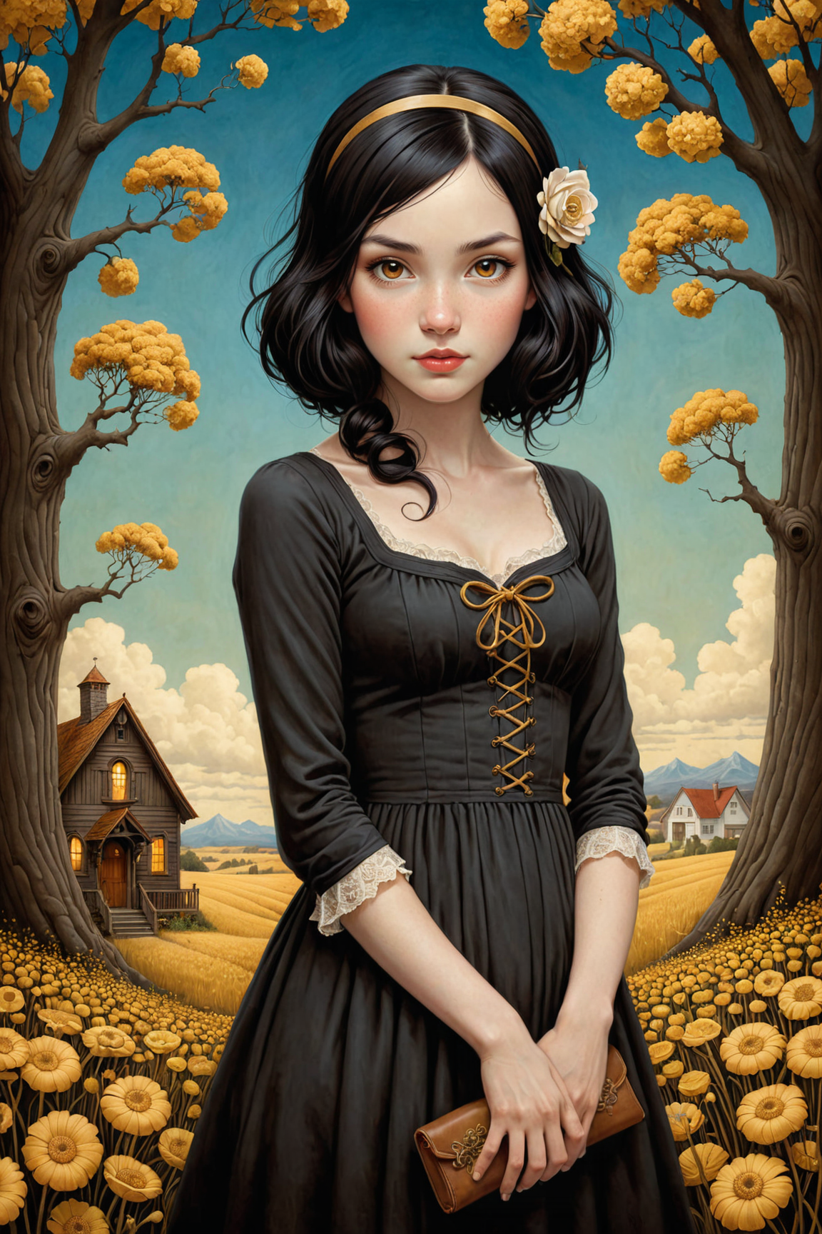 20240117175333 1094655234 photo by John Kenn Mortensen and Brad Kunkle in the style of Jeremiah Ketner, adorable 18 year old woman _lora_more_art_0.30__lo.png